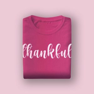 Custom Thankful Text Tshirt