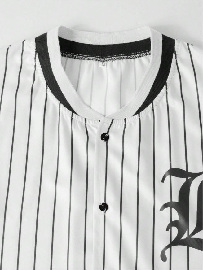 Fully Customizable Baseball Jersey lined Pattern - Image 3