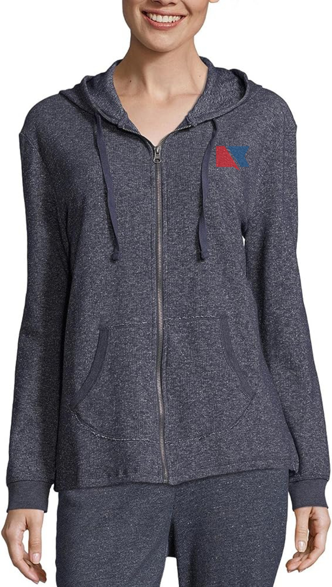 Women's Sweatshirt, French Terry Full-Zip Hoodie - Image 4