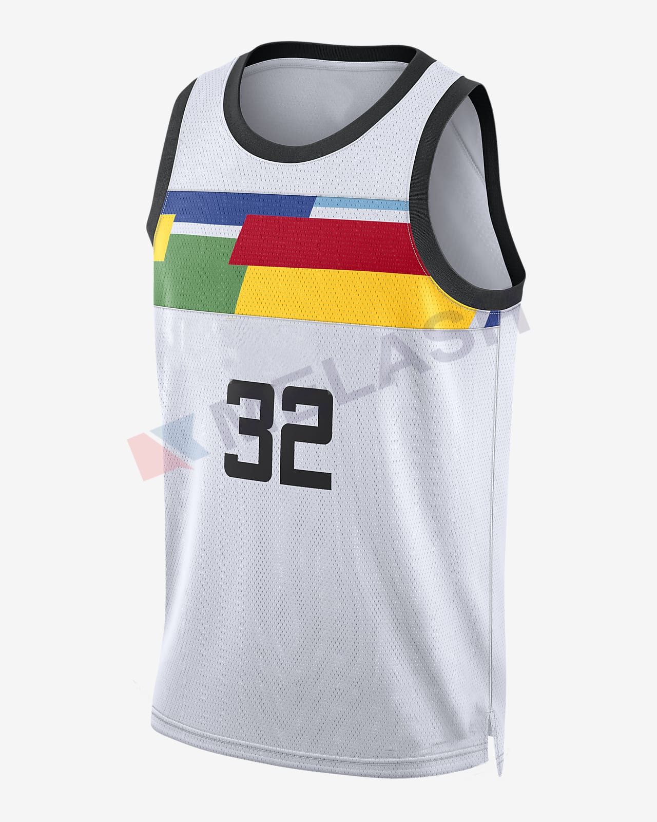 White Custom Dri-Fit Basketball jersey