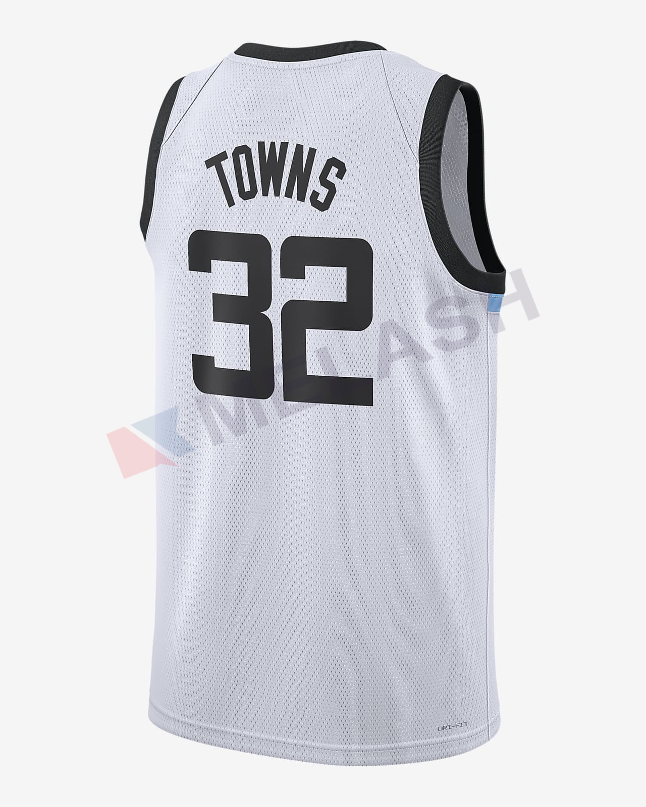 White Custom Dri-Fit Basketball jersey - Image 2