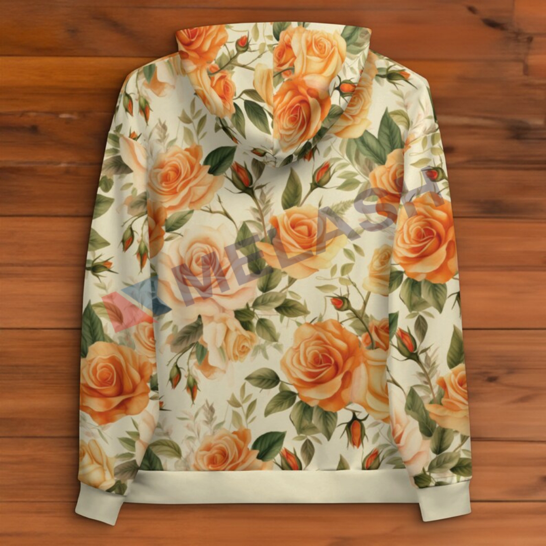 Botanical Pullover Hoodie Gift Idea Floral Hooded - Image 2