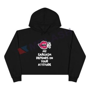 Sarcasm Crop Top Hoodies for Women