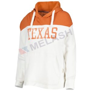 Custom Women white orange premium hoodie
