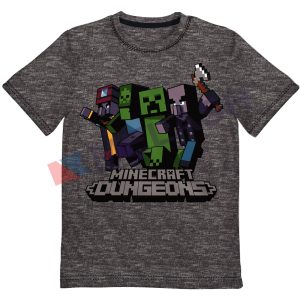 Minecraft Boys Dungeons Monsters Graphic T-Shirt