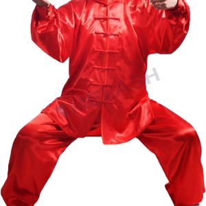 Custom red Kung Fu Gi