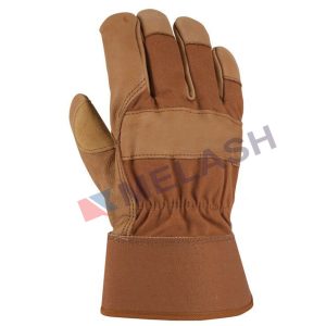 Custom leather gloves reinforced palm leather work gloves
