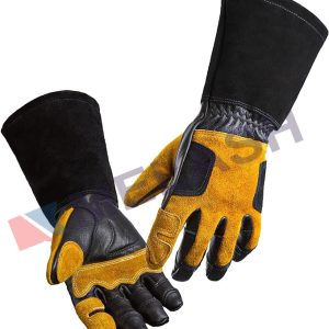 Welding Gloves for Men, Leather Cowhide Mig/Stick Welding Gloves, for Welding, for Grill, for Gardening (Copy)