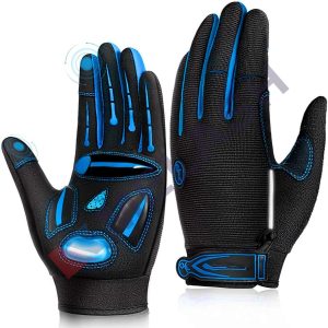Gloves Bike Gloves Biking Gloves for Men Women,Touchscreen Full Finger Shock-Absorbing Mountain Bike Gloves