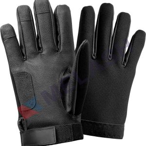 Thinsulate Durable Gloves, Abrasion Resistant Tactical Gloves - First Responder/Police Gloves, Synthetic Leather - Black, S-XXL