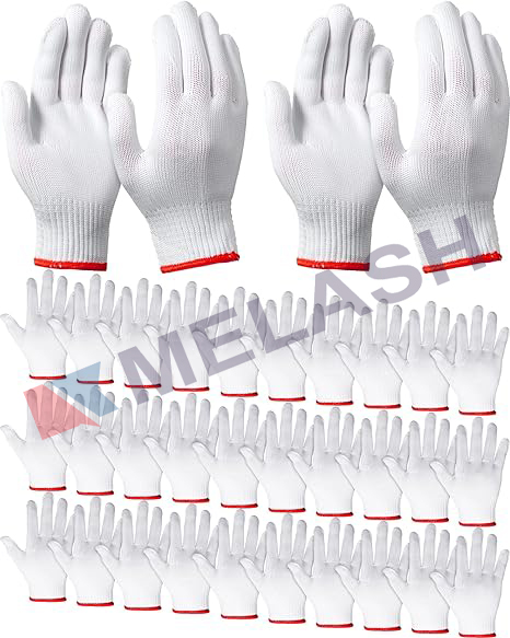 Hand Work Gloves White Cotton Liners Gloves Safety Work Gloves Liners Men Women Cotton BBQ Gloves