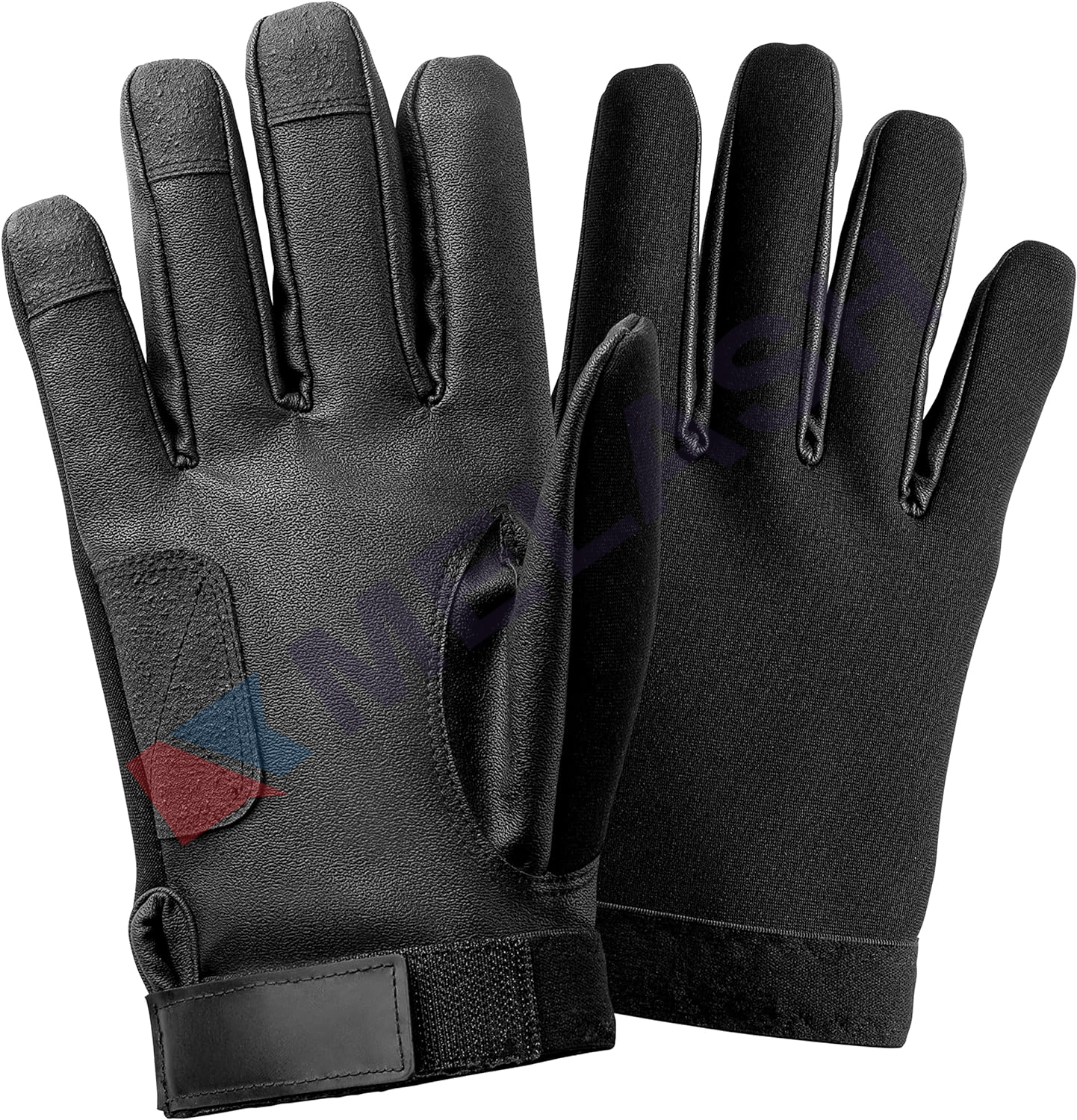Thinsulate Durable Gloves, Abrasion Resistant Tactical Gloves - First Responder/Police Gloves, Synthetic Leather - Black, S-XXL