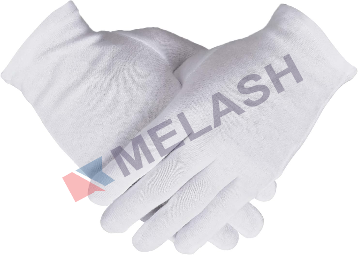 100% Cotton Gloves, 6 Pairs White Cotton Gloves for Women Dry Hands Eczema Serving - Archival Coin Jewelry Inspection Gloves
