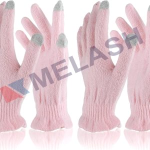 2 Pairs Cotton Moisturizing Gloves Day and Night, Touchscreen Fingertips Dry Hands Moisturizing Gloves for Women & Men Reusable for Sleeping Eczema