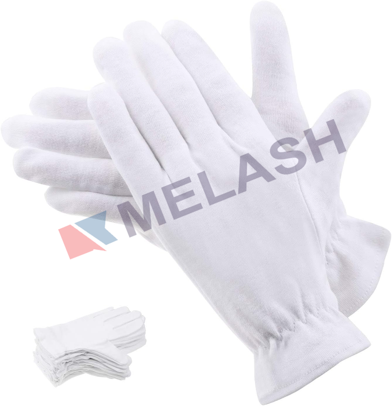 Cotton Gloves for Dry Hands Eczema, Selizo 10 Pairs White Cotton Gloves
