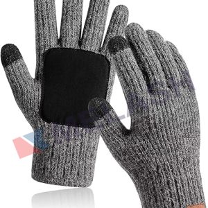 Winter Gloves Men Touchscreen Texting,Gloves for Men Knit Warm Anti-Slip,Gloves for Women Fleece Lined