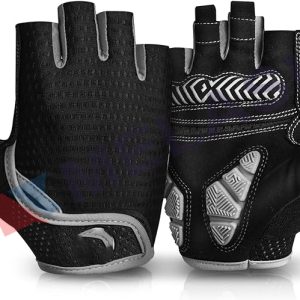 Cycling Gloves Bike Gloves for Men/Women-[Breathable Anti-Slip 5MM Gel Pad] Biking Gloves Half Finger Road Bike MTB Bicycle Gloves-for Cycling /Fitness/Motorcycle /Gym/Outdoor Sports