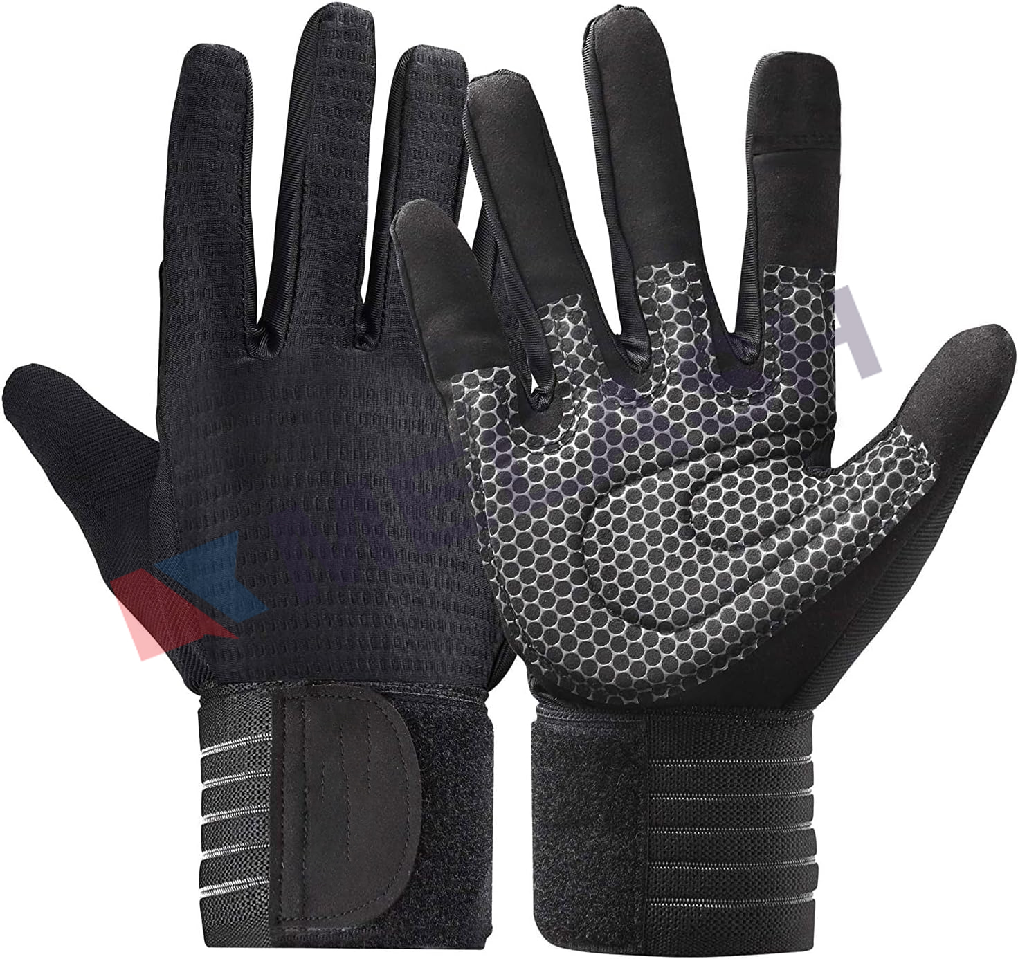 Workout Gloves for Men Full-Finger: Weight Lifting Gloves for Men, Gym Lifting Gloves Full Hand Gloves for Weightlifting, Deadlift