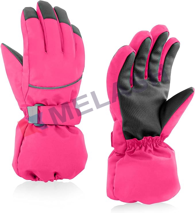 Winter Glove Boys Girls Snow Ski Waterproof Gloves for Teens Fleece Lining Warm Mittens Outdoo