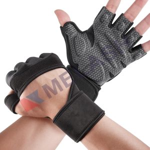 Workout Gym Gloves Full Finger with Wrist Wrap Support for Men Women, Full Palm Protection, for Lifting, Weightlifting, Training, Fitness, Hanging, Pull ups