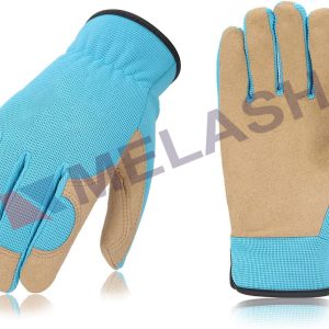 Kids Synthetic Leather Outdoor Gloves, Light Duty Work Gloves
