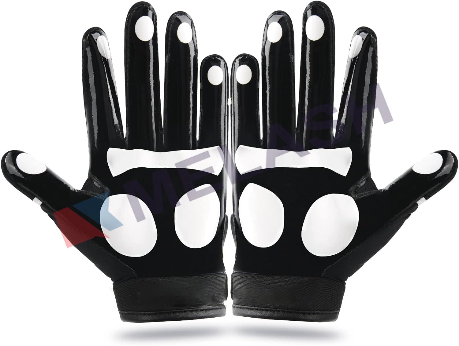 Football Gloves Kids Silicone Grip Receiver Gloves for Kids with Super Stick Ability for Best Game Experience