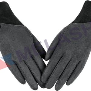 Winter Warm Gloves With Sensitive Touch Screen Texting Fingers, Fleece Lined Windproof Gloves