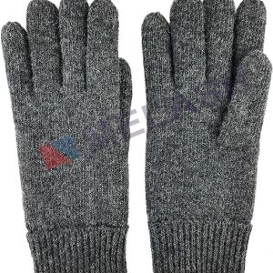unisex Men's Pure Wool Knitted Gloves with Thinsulate Lining
