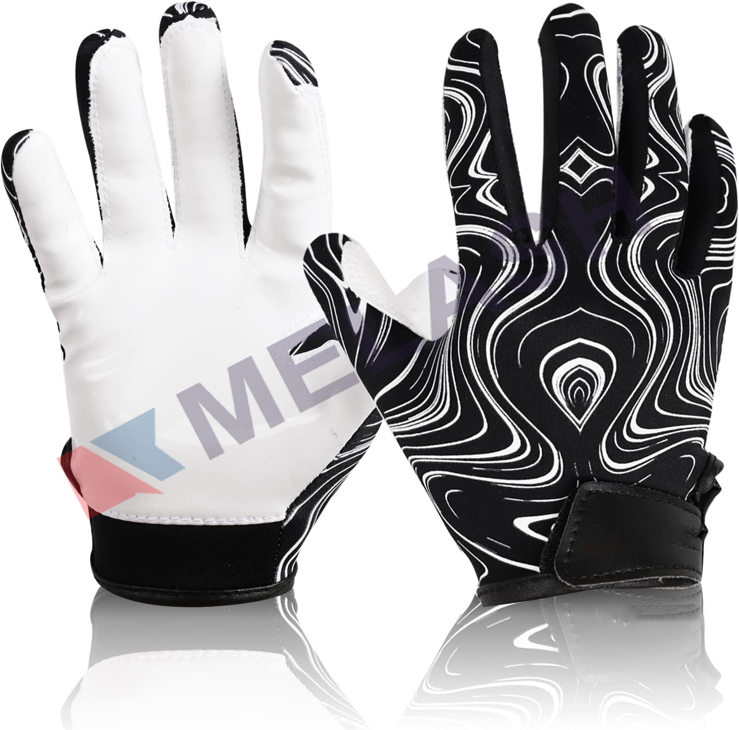 Football Gloves,Silicone Sports Receiver Glove,Super Tacky Grip Receiver Football Gloves for Youth & Kids