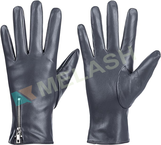 Leather Gloves for Women, Touchscreen Texting Warm Driving Gloves by Dsane