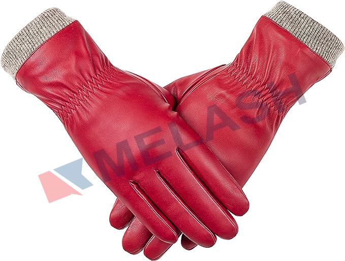 eather Gloves for Women, Wool Fleece Lined Warm Gloves, Touchscreen Texting Thick Thermal Snow Driving Gloves