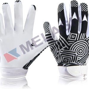 Football Gloves Kids Silicone Grip Receiver Gloves for Kids with Super Stick Ability for Best Game Experience