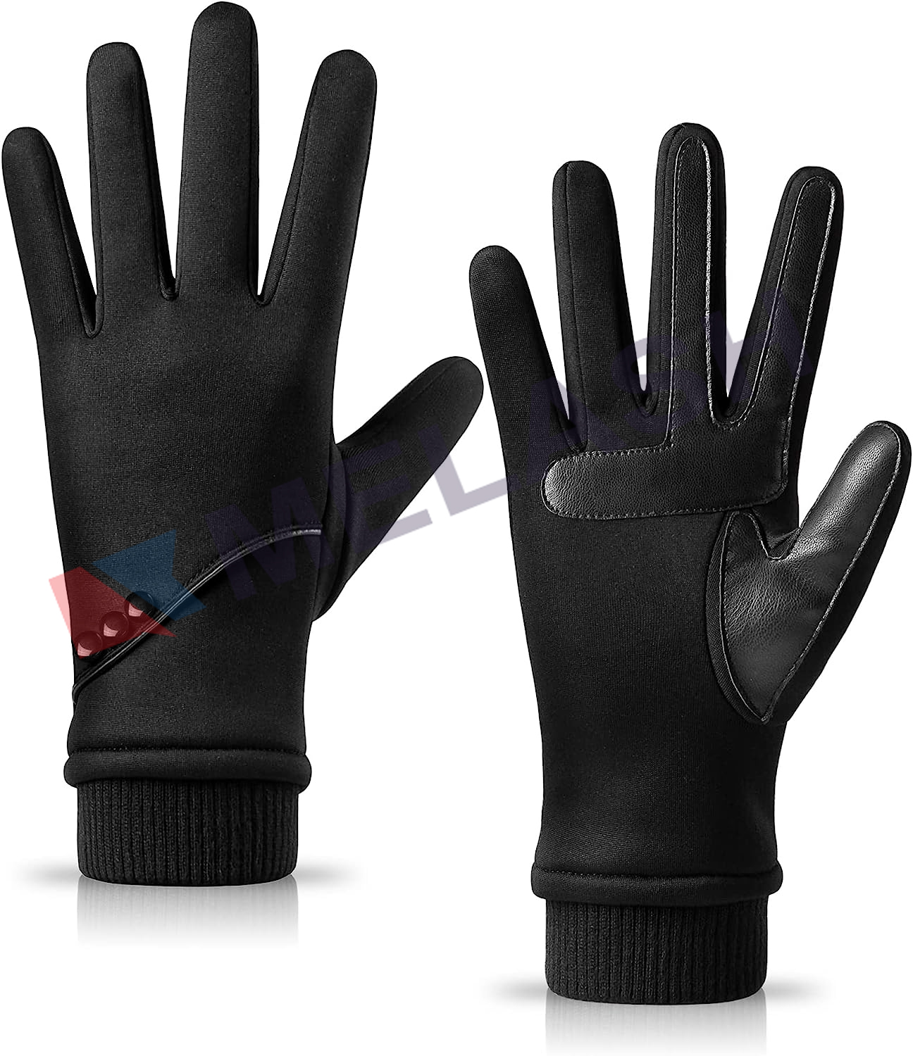 Winter Gloves Women with Touchscreen Fingers,Gloves for Women Water-Resistant with Anti-Slip Leather