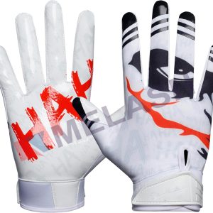 Sports Football Gloves-Receiver Gloves with Skin fit Stylish Design Tacky Grip for Youth and Adult of The Match