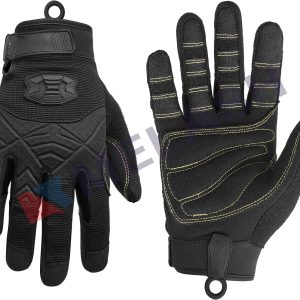 Full Finger Padded Palm Lightweight Breathable Climbing Rope Gloves for Climbers, Rock Climbing, Rescue, Adventure, Sailing, Kayaking, Outdoor Sports